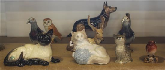 Collection of mixed Beswick & other animals